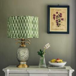 Graham and Green Silver and Gold Pineapple Lamp - thumbnail 2