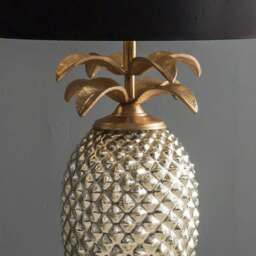 Graham and Green Silver and Gold Pineapple Lamp - thumbnail 5