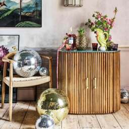 Graham and Green Chinora Oval Green Marble Bar