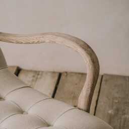 Graham and Green York Natural Linen Armchair - thumbnail 5