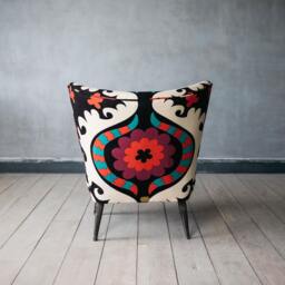 Graham and Green Alpana Suzani Patterned Cocktail Chair - thumbnail 6