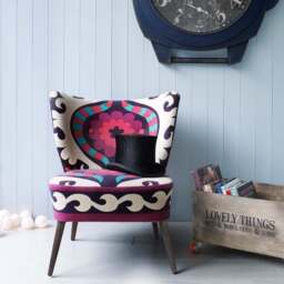 Graham and Green Alpana Suzani Patterned Cocktail Chair - thumbnail 2