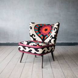 Graham and Green Alpana Suzani Patterned Cocktail Chair - thumbnail 3