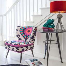 Graham and Green Alpana Suzani Patterned Cocktail Chair - thumbnail 1