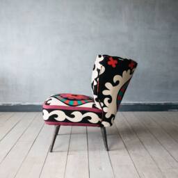 Graham and Green Alpana Suzani Patterned Cocktail Chair - thumbnail 5
