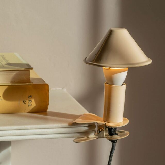 Graham and Green Nude Enamel Mushroom Clip Lamp - image 1