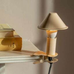 Graham and Green Nude Enamel Mushroom Clip Lamp - thumbnail 1