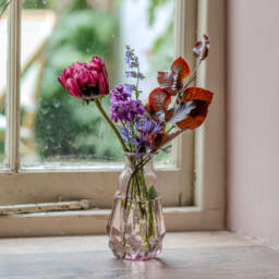 Graham and Green Light Purple Recycled Glass Vase - thumbnail 1