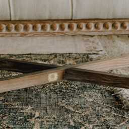Graham and Green Bobbin Natural Linen Small Coffee Table - thumbnail 4