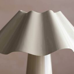 Graham and Green Eldon Ivory Enamel Table Lamp Small - thumbnail 3