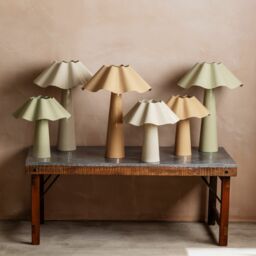 Graham and Green Eldon Ivory Enamel Table Lamp Small - thumbnail 5