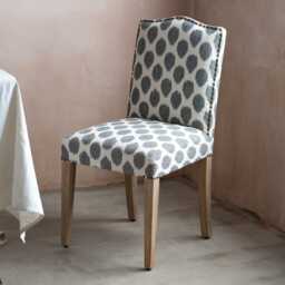 Graham and Green Alba White Ikat Dining Chair - thumbnail 5