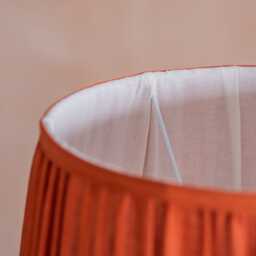 Graham and Green Rust Pleated Straight Empire Lampshade - 10 inch - thumbnail 3