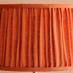 Graham and Green Rust Pleated Straight Empire Lampshade - 10 inch - thumbnail 2