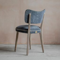 Graham and Green Grey Velvet Upholstered Dining Chair - thumbnail 6