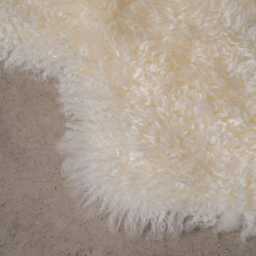 Graham and Green Off White Long Curly Quad Sheepskin - thumbnail 2
