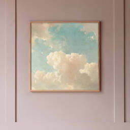 Graham and Green Framed Light Clouds Print Small
