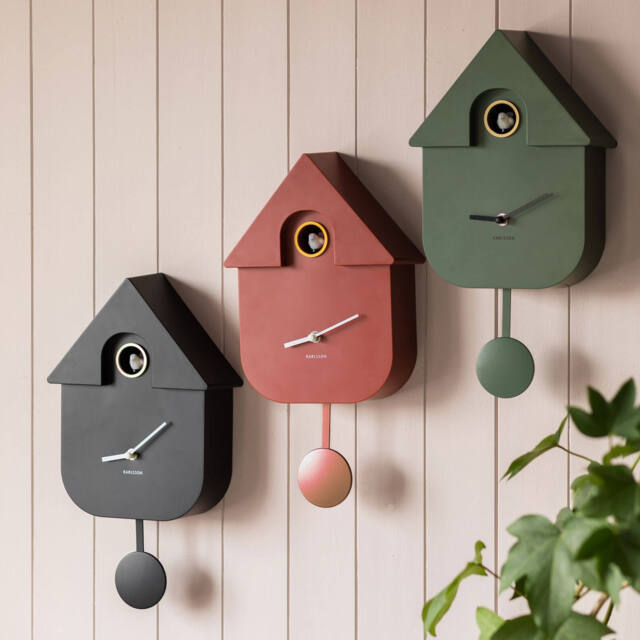 Graham and Green Green Cuckoo Wall Clock - image 1