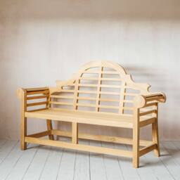 Graham and Green Lutyen Teak Wood Two Seater Bench - thumbnail 4