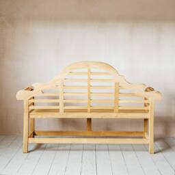 Graham and Green Lutyen Teak Wood Two Seater Bench - thumbnail 3