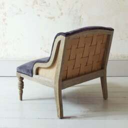 Graham and Green Duchess Grey Velvet Armchair - thumbnail 4