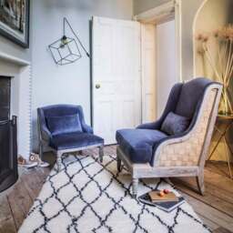 Graham and Green Duchess Grey Velvet Armchair - thumbnail 5