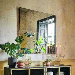 Graham and Green Antiqued Squares Wall Mirror - thumbnail 2