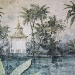 Graham and Green Large Framed Jungle Village Print - thumbnail 3