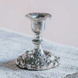 Graham and Green Camille Antique Silver Candle Holder - thumbnail 2