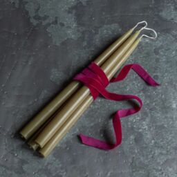 Graham and Green Set of Four Tapered Olive Candles - thumbnail 1