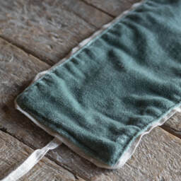 Graham and Green Set of Two Dark Sage Velvet Curtain Tie Backs - thumbnail 3