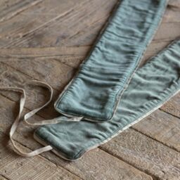Graham and Green Set of Two Dark Sage Velvet Curtain Tie Backs - thumbnail 2