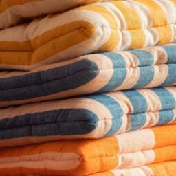 Graham and Green Blue Candy Stripe Small Seat Mat - thumbnail 5