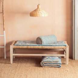 Graham and Green Blue Candy Stripe Small Seat Mat - thumbnail 3
