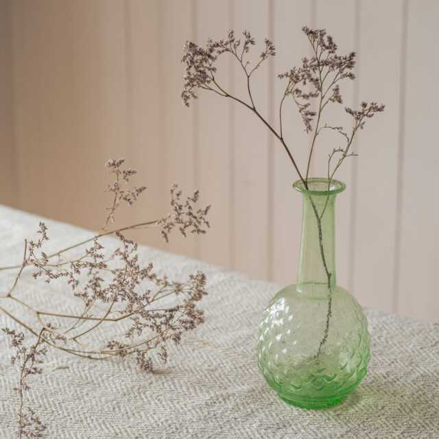 Graham and Green Light Green Recycled Glass Vase - image 1