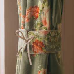 Graham and Green Set of Two Bouquet Velvet Curtain Tie Backs - thumbnail 1