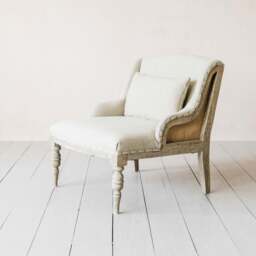 Graham and Green Duchess Natural Linen Armchair - thumbnail 3