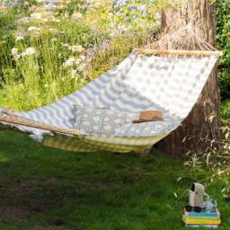 Graham and Green Atlas Blue Stripe Hammock - thumbnail 1