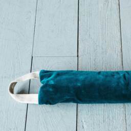 Graham and Green Yellow Velvet Draught Excluder - thumbnail 4