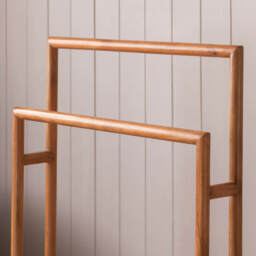 Graham and Green Acacia Wooden Towel Stand - thumbnail 4