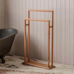 Graham and Green Acacia Wooden Towel Stand - thumbnail 3