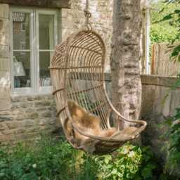 Graham and Green Rattan Swinging Chair - thumbnail 3