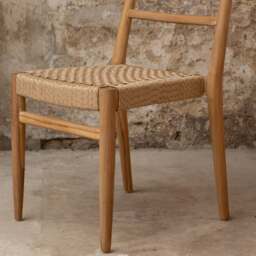 Graham and Green Noa Teak Wood Outdoor Dining Chair - thumbnail 2