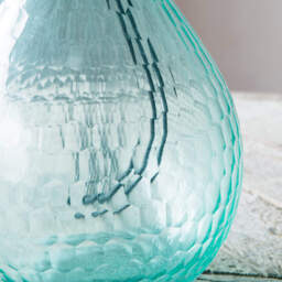 Graham and Green Sea Green Honeycomb Glass Lamp - thumbnail 3