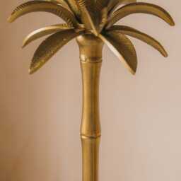 Graham and Green Brass Palm Tree Floor Lamp - thumbnail 4