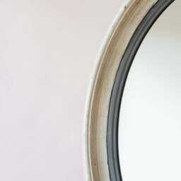 Graham and Green Blake Oval Grey Mirror - thumbnail 2