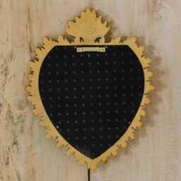 Graham and Green Gold Ex-Voto Heart Wall Mirror - thumbnail 3
