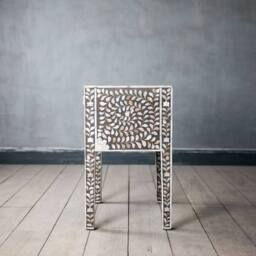 Graham and Green Maxi Grey Mother of Pearl Bedside Table - thumbnail 4