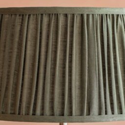 Graham and Green Dark Green Pleated Straight Empire Lampshade - 10 inch - thumbnail 2