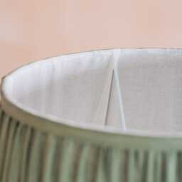 Graham and Green Dark Green Pleated Straight Empire Lampshade - 10 inch - thumbnail 3